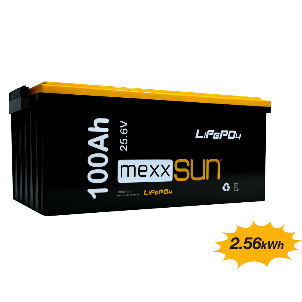 Mexxsun 25.6 Volt-100Ah LifePo4 Lityum Akü