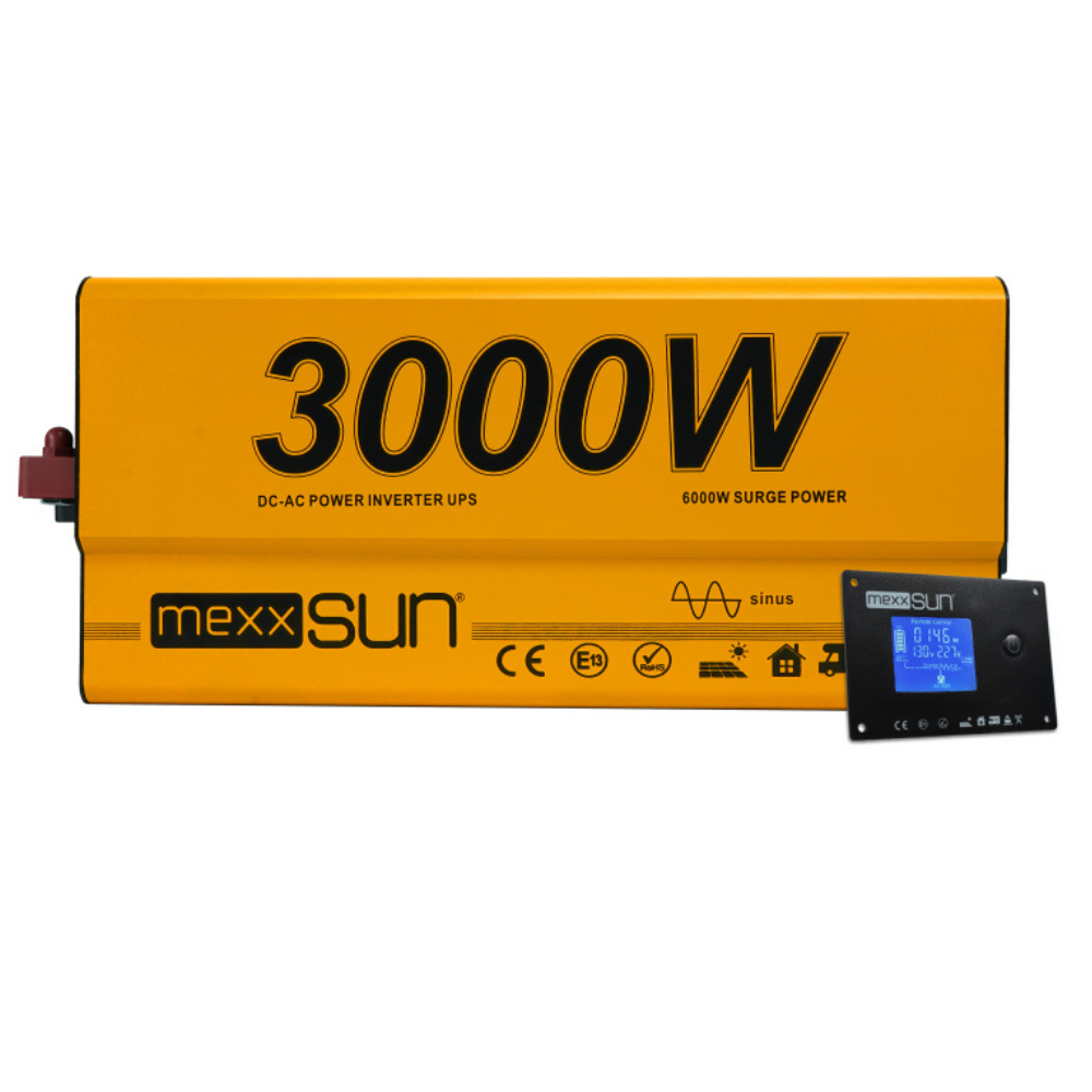 Mexxsun 12V Volt-3000W Watt Ups Tam Sinüs İnverter ( Ekranlı )