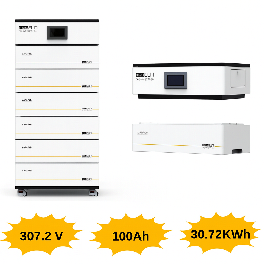 Mexxsun 307.2 Volt 100Ah 30.72KWh HV Lityum LifePo4 Batarya