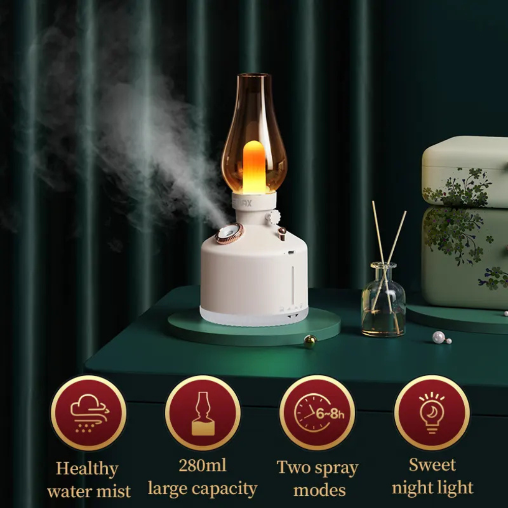 Forlife FL-8067 Nostajik Şarjlı Dekoratif Kelkit Led Masa Lambası