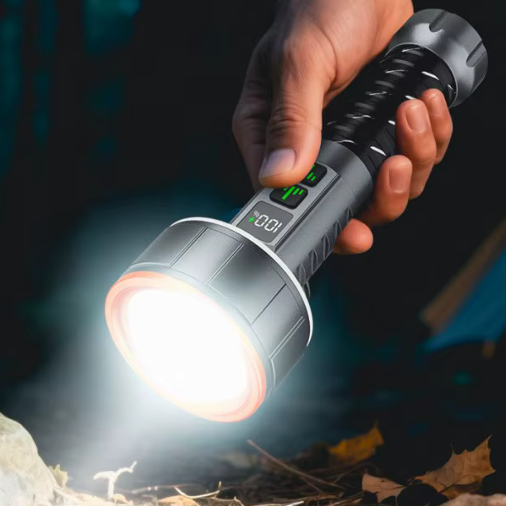 Panther PT-4131 3000 Lümen 10 Watt Lazer + 360° Cob Ledli Usb Şarjlı El Feneri