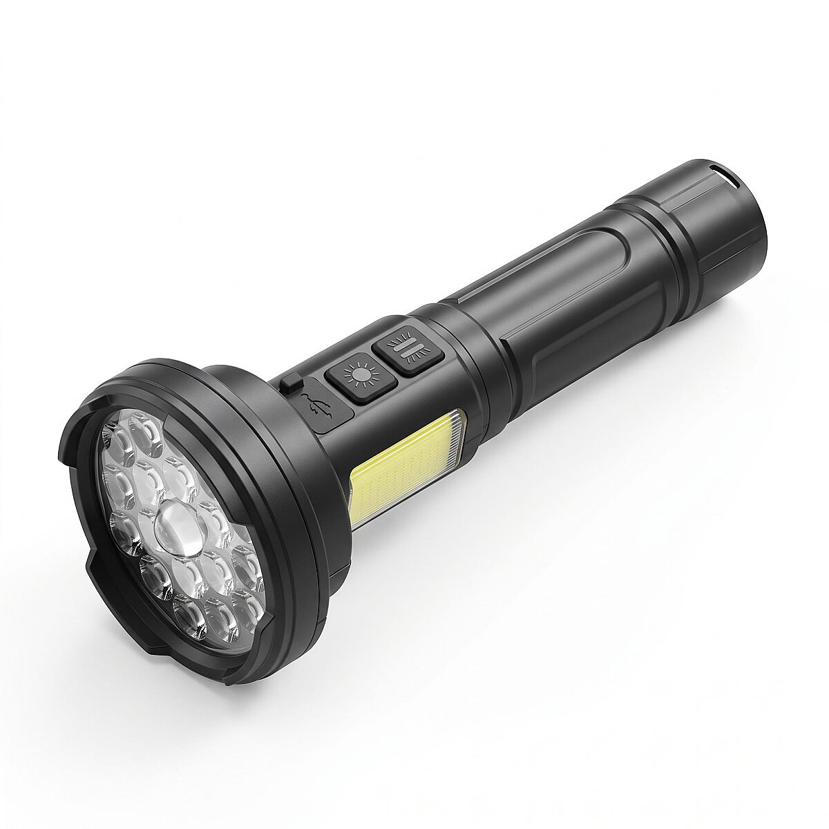 Panther 800 Lümen 5 Watt 18+1 Lazer Ledli USB Şarjlı El Feneri