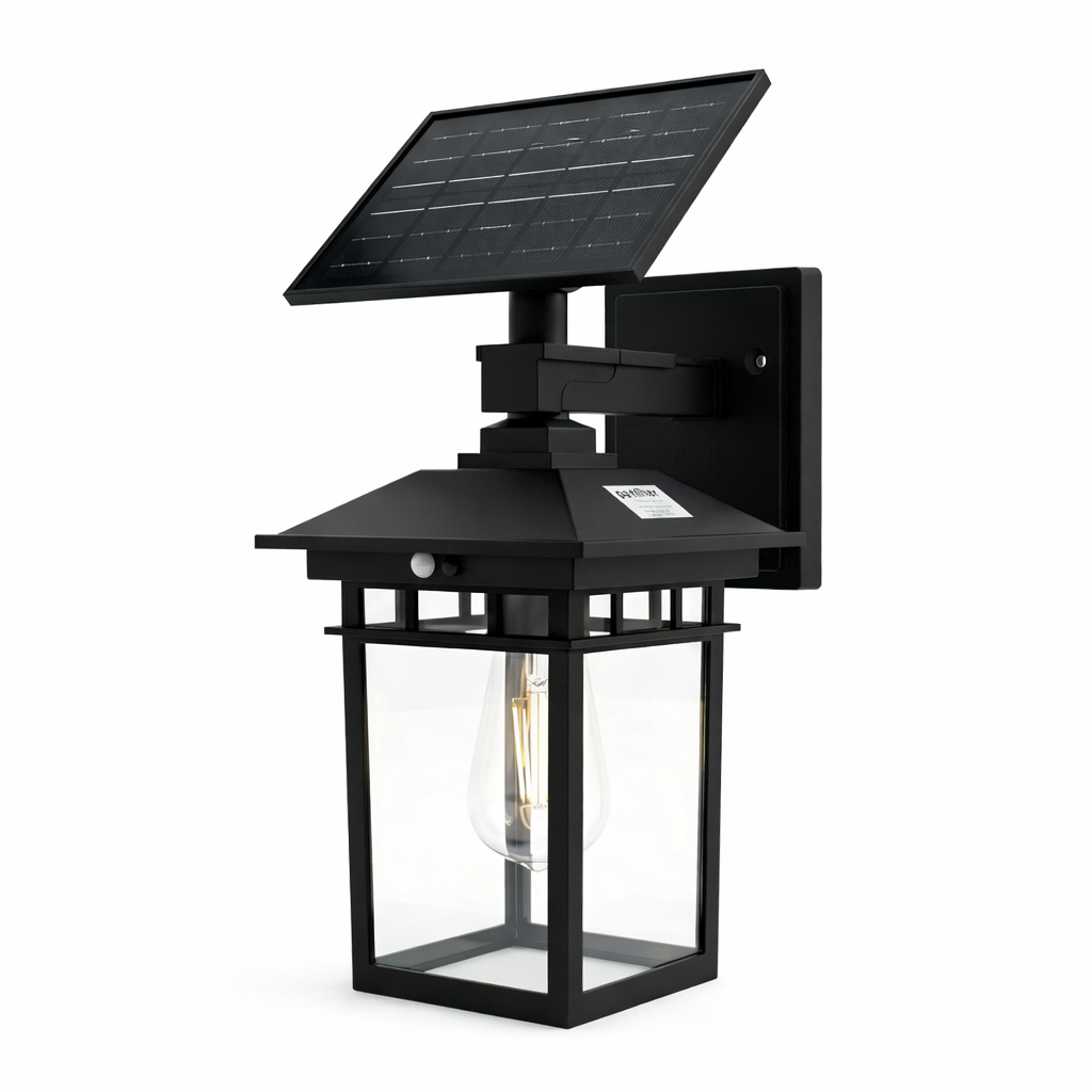 Panther PT-2965 Rustik Tasarımlı Retro Güneş Enerjili Solar Dekoratif Duvar Apliği