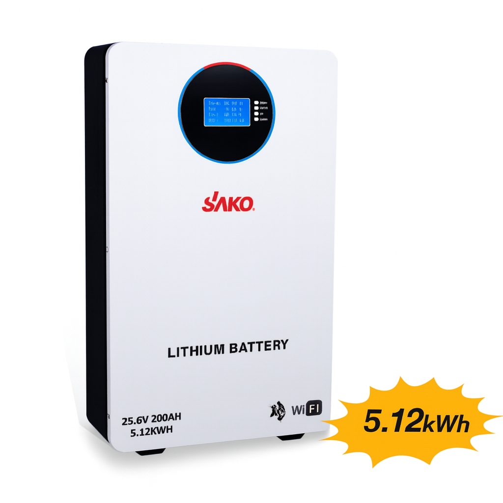 Sako Li-Sun 25.6 Volt 200Ah 5.12KWh LifePo4 Lityum Akü