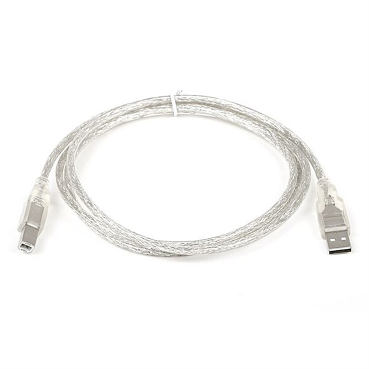 Usb-Yazıcı Kablosu 1,5 Metre ( Şeffaf )
