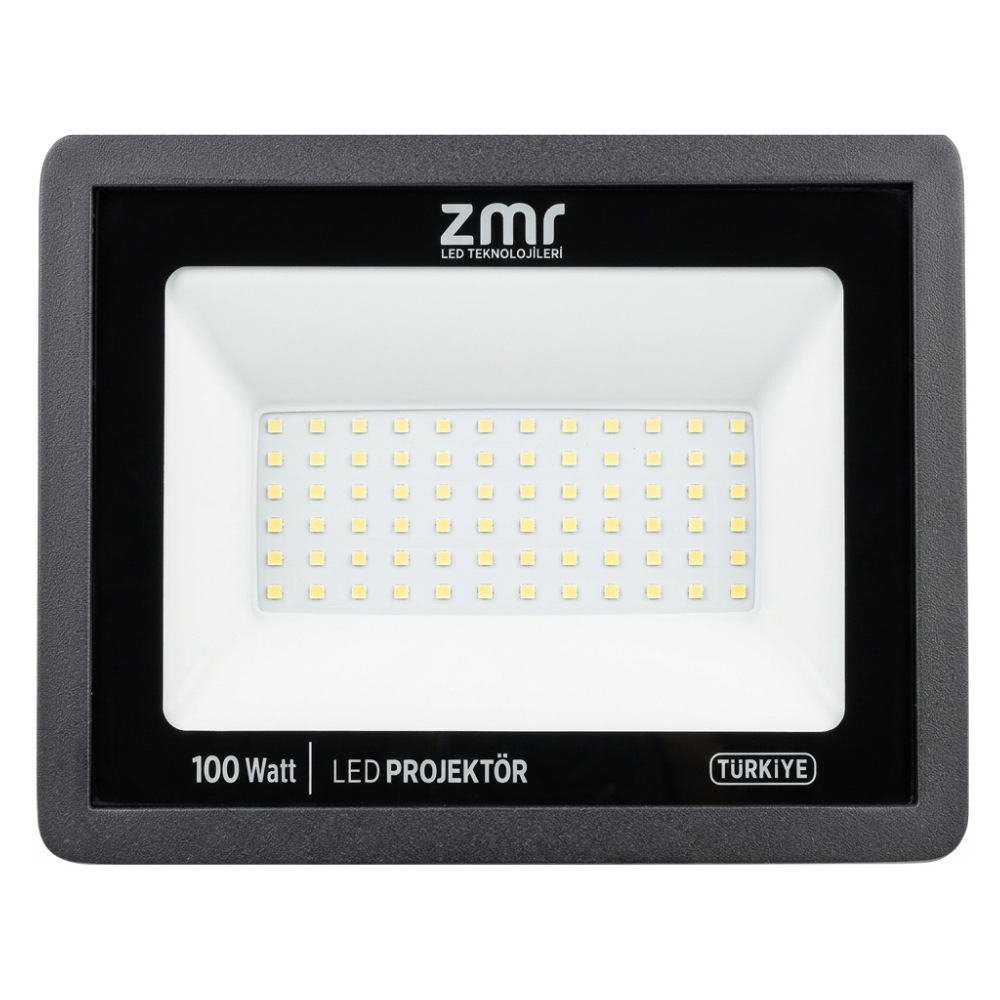 ZMR Optima 100 Watt Ultra Slim Led Projektör (Beyaz Işık)