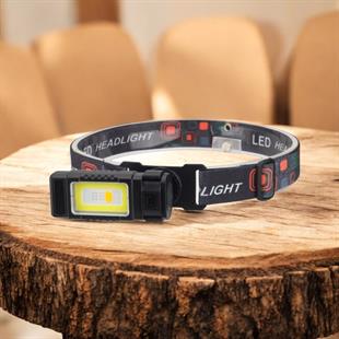 Panther PT-5526 Cob Ledli USB Şarjlı Kafa Feneri I cinarelk.com