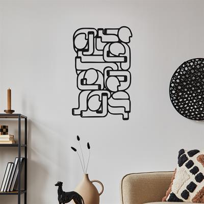 Abstract Soyut İnsan Figürlü Modern Metal Duvar Tablosu, Figüratif Metal Duvar Dekoru