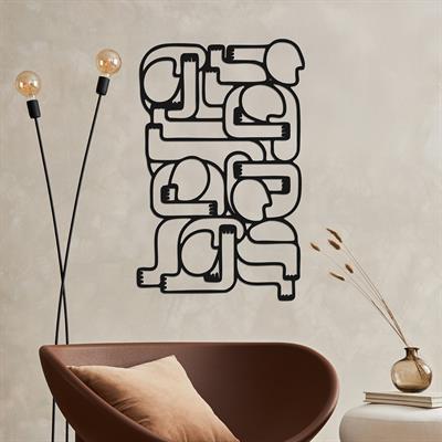 Abstract Soyut İnsan Figürlü Modern Metal Duvar Tablosu, Figüratif Metal Duvar Dekoru