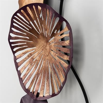 Astrid Bronz Detaylı Dairesel Form Metal Tablo – Modern, Minimal ve Sıcak Tonlarda Zarif Duvar Dekoru