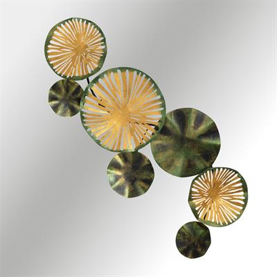 Astrid Simli Yeşil Dairesel Form Metal Tablo – Modern, Minimal ve Doğal Tonlarda Zarif Duvar Dekoru