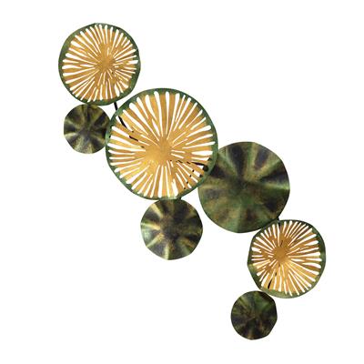 Astrid Simli Yeşil Dairesel Form Metal Tablo – Modern, Minimal ve Doğal Tonlarda Zarif Duvar Dekoru