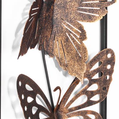 Butterfly Metal Duvar Tablosu, Dekoratif Duvar Panosu, Kelebek Duvar Süsü  
