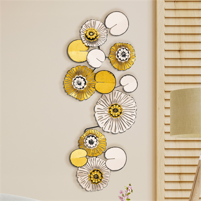 Daisy Çiçek Desenli Metal Duvar Süsü | Ev, Ofis, Otel Tabloları | Yeni Ev Hediyesi