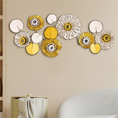 Daisy Çiçek Desenli Metal Duvar Süsü | Ev, Ofis, Otel Tabloları | Yeni Ev Hediyesi