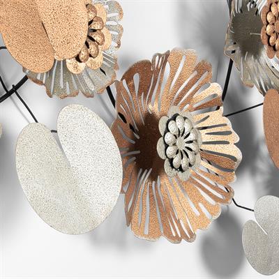 Daisy Çiçek Motifli  Metal Duvar Tablosu | Otel Süsü | Yeni Ev Hediyesi