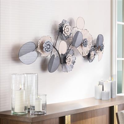 Daisy Çiçekli Duvar Tablosu, Ev Ofis Otel Duvar Süsü, Metal Duvar Aksesuarları