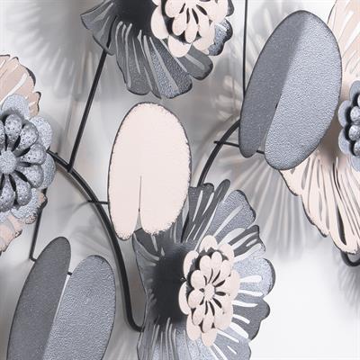 Daisy Çiçekli Duvar Tablosu, Ev Ofis Otel Duvar Süsü, Metal Duvar Aksesuarları