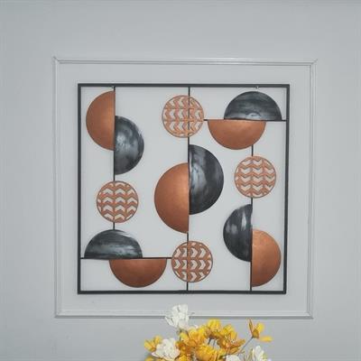 Derya T. İçin Özelleştirilmiş 80x80 cm Özel Ölçü Metal Duvar Dekoru ve 80x22 cm Özel Ölçü Metal Askılık Seti