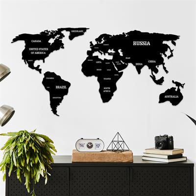 Dilara A. için Özelleştirilmiş; 70 CM, 50 CM, 30 CM, Özel Ölçü Metal Duvar Dekor Seti ve 130 x 69 CM Dünya Haritası 