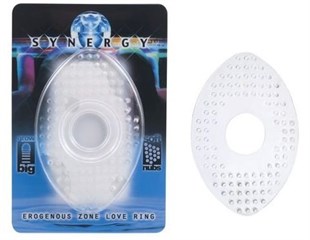 Synergy Klitoral Uyarıcılı Silikon Penis Halkası (Ürün kodu: LK824)