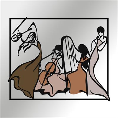 Esin A. İçin Özel Olarak Üretilmiş, Boho Tarzında, Büyük Boy, 200x165 cm Metal ve Ahşap Duvar Dekoru