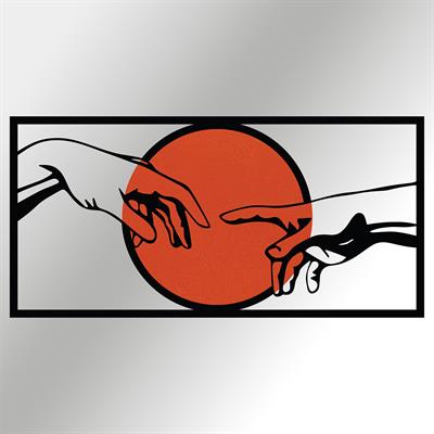 Genesis Metal Duvar Tablosu – Salon Kapalı Balkon Sanatsal Süsleme, El Boyaması Renkli Metal Ahşap Dekor, Estetik Duvar Panosu