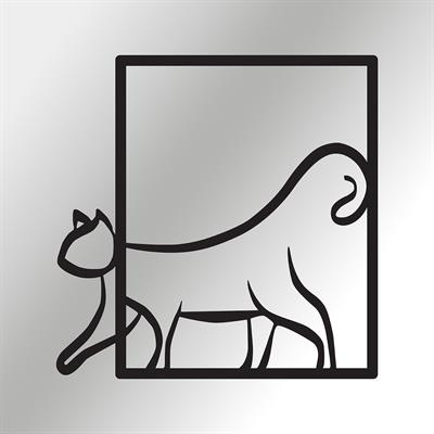 Kedi Figürlü Metal Duvar Tablosu | Modern, Sevimli ve Dekoratif Duvar Aksesuarı