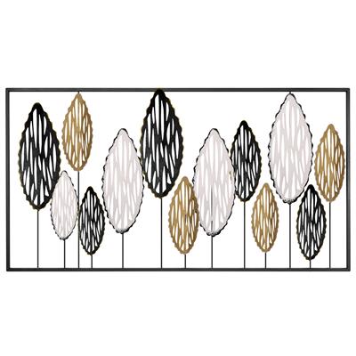 Leaves Metal Duvar Tablosu – Modern Yaprak Desenli Metal Duvar Dekoru | Ev, Ofis, Otel İçin
