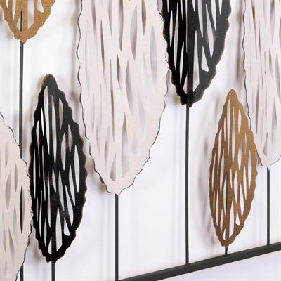 Leaves Metal Duvar Tablosu – Modern Yaprak Desenli Metal Duvar Dekoru | Ev, Ofis, Otel İçin