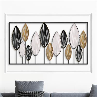 Leaves Metal Duvar Tablosu – Modern Yaprak Desenli Metal Duvar Dekoru | Ev, Ofis, Otel İçin