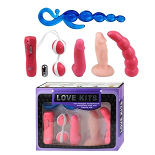 Anal ve Vajinal Titreşimli Vibrator Seti (Ürün kodu: B1042)