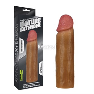 Lovetoy Nature 2.5cm Dolgulu Penis Kılıfı Premium Silikon Kılıf Melez (Ürün kodu: LK641)