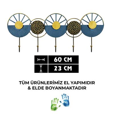 Naile Dekoratif Renkli Duvar Askısı – Modern Kıyafet Askısı, Duvara Monte Askılık, Ev Dekorasyonu, Ferforje Duvar Askısı, Ev Ofis ve Otel İçin Modern Askı