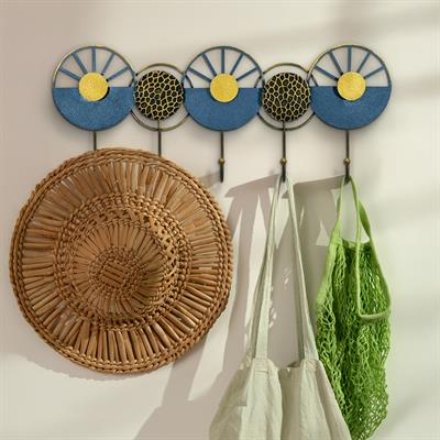 Naile Dekoratif Renkli Duvar Askısı – Modern Kıyafet Askısı, Duvara Monte Askılık, Ev Dekorasyonu, Ferforje Duvar Askısı, Ev Ofis ve Otel İçin Modern Askı