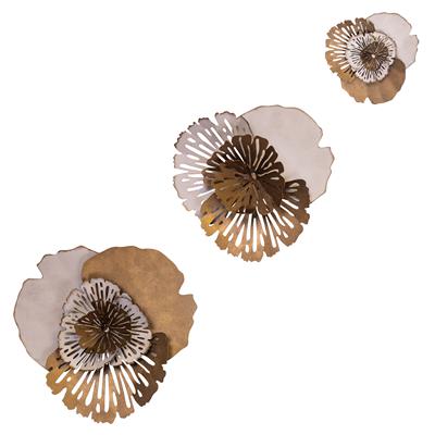 Name 6lı Çiçekli Metal Duvar Panosu- Dekoratif Duvar Süsü, Sanatsal Tablo, Kapalı Balkon Dekorasyonları