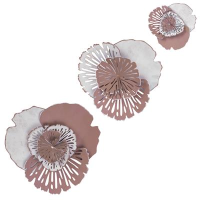 Name Metal Çiçekli Duvar Tablosu, Dekoratif Duvar Süsü, Cafe Otel Duvar Panosu