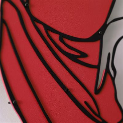 Natali Elegans Metal ve Ahşap Duvar Tablosu – Modern Duvar Dekorasyonu, Hediyelik Dekoratif Ürün, Minimalist Çizgilerle Modern Sanat Panosu, Zarif Duvar Dekorasyonu