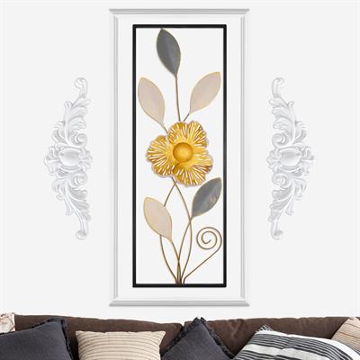 Orchid Çiçek Desenli Tablo,  El Yapımı Duvar Dekoru, Metal Duvar Süsleri