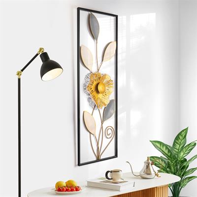 Orchid Çiçek Desenli Tablo,  El Yapımı Duvar Dekoru, Metal Duvar Süsleri