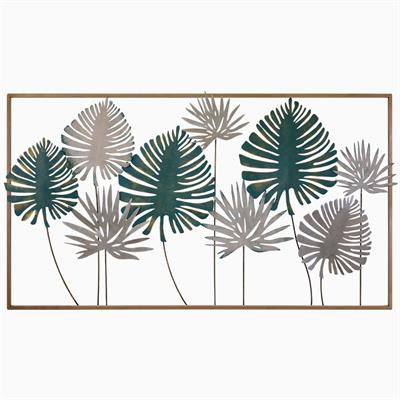 Rıpkı Dekoratif Metal Duvar Tablosu - Hediyelik Dekoratif Ürün, Oturma Odası Süsü, Dekoratif Yaprak Figürü, Trend Duvar Tabloları