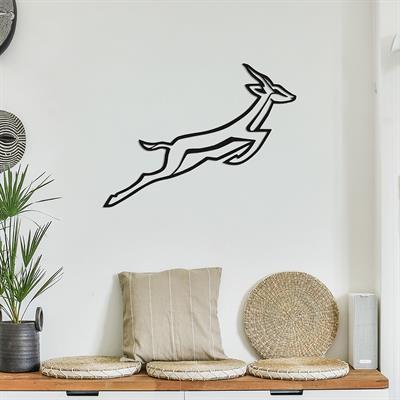 Roe Karaca Metal Duvar Dekoru, Doğa Temalı Minimal Hayvan Tablosu, Salon - Mutfak - Ofis Dekoru