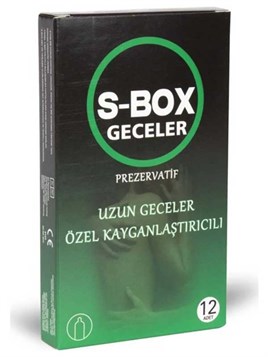 S-Box Özel Kayganlaştırıcılı Prezervatif 12li (Ürün Kodu: C-5136)