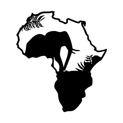 Savanna Metal Duvar Tablosu, Afrika Haritası ve Safari Temalı Duvar Dekoru