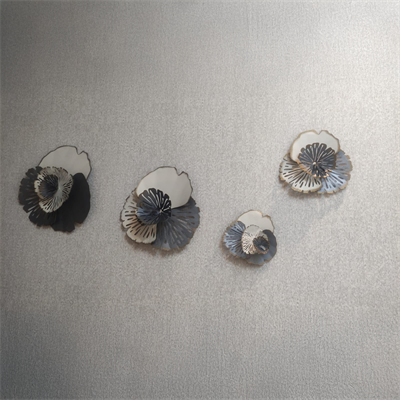 Semra Y. İçin Özel Üretilmiş, Antrasit Renkli, 4 Parça Metal Tablo Seti