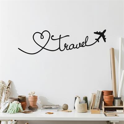 Travel Keşif ve Özgürlük Temalı Modern Metal Duvar Tablosu, Hediyelik Duvar Dekoru