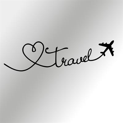 Travel Keşif ve Özgürlük Temalı Modern Metal Duvar Tablosu, Hediyelik Duvar Dekoru