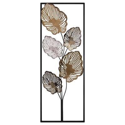 Umut Yaprak Desenli Metal Duvar Dekoru, Dekoratif Duvar Süsü, Cafe, Ev, Otel Tablosu