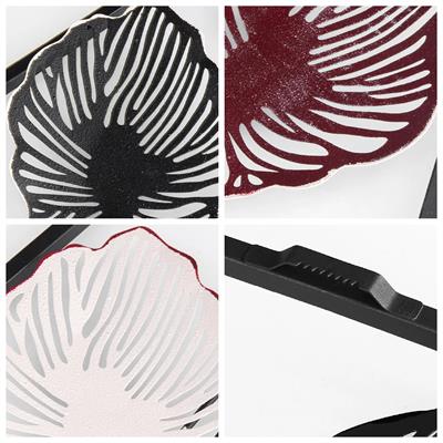 Umut Yaprak Figürlü El Yapımı Dekoratif Metal Duvar Dekoru, Üç Boyutlu Duvar Süsü Ev, İç Mekan Dekorasyonu