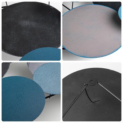 Wise Duvar Süsü Metal – Büyük Boy Duvar Panosu, Geometrik Metal Tablo, Hediyelik Dekoratif Ürün